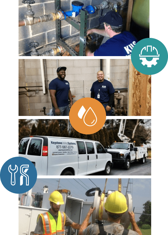 Company_Photos Photos of Keystone Utilities employees serving meters and utilities